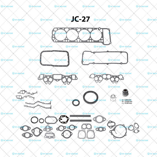 JC-27 Juego Completo de Juntas de  Motor para Nissan 620 1975 TF VICTOR