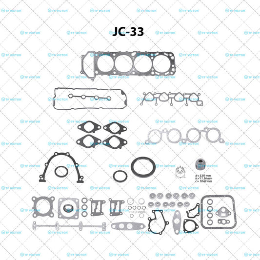 JC-33 Juego Completo de Juntas de  Motor para Nissan Altima 1994 TF VICTOR