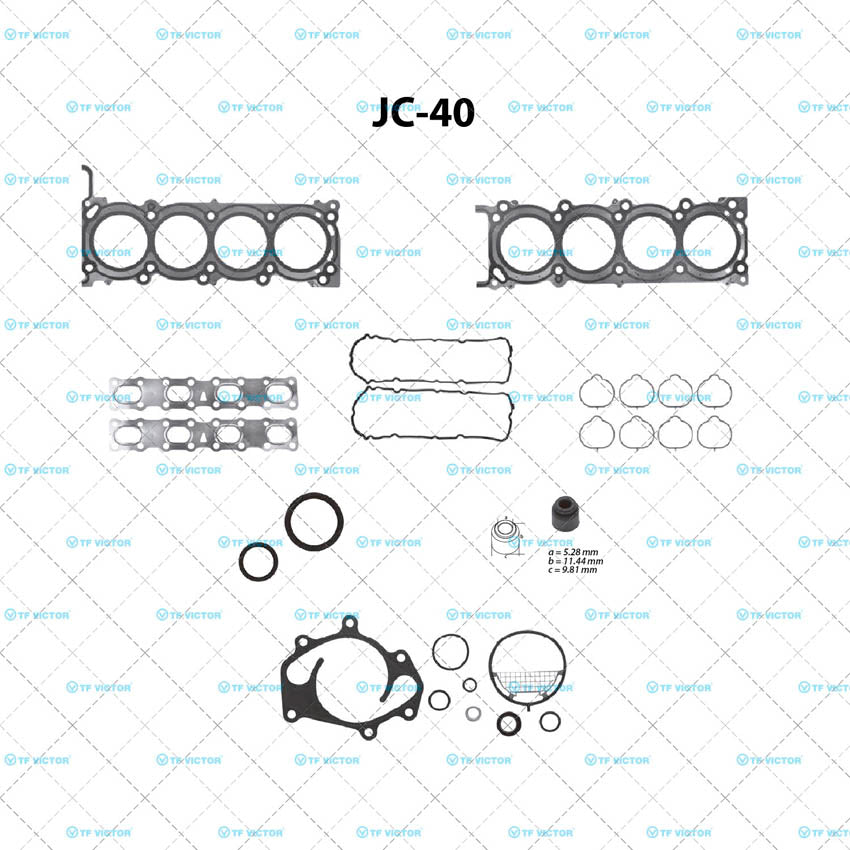 JC-40 Juego Completo de Juntas de  Motor para Nissan Pathfinder 2011 TF VICTOR