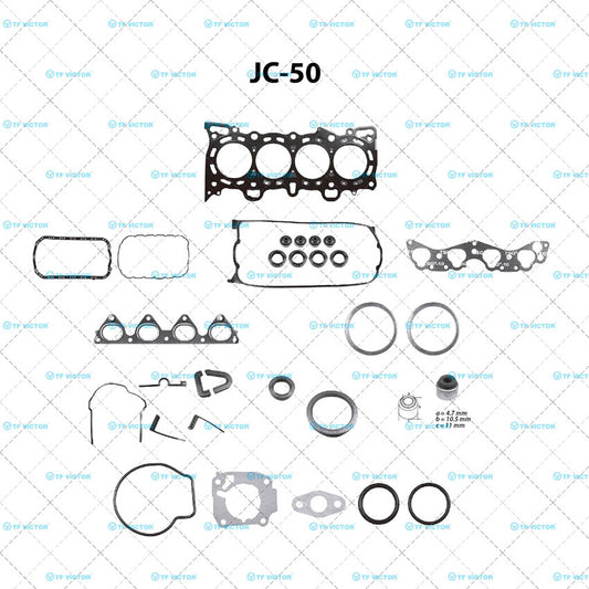 JC-50 Juego Completo de Juntas de  Motor para Honda Civic del Sol 1997 TF VICTOR