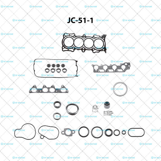 JC-51-1 Juego Completo de Juntas de  Motor para Honda Accord 2000 TF VICTOR