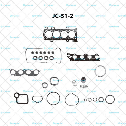 JC-51-2 Juego Completo de Juntas de  Motor para Honda Element 2006 TF VICTOR