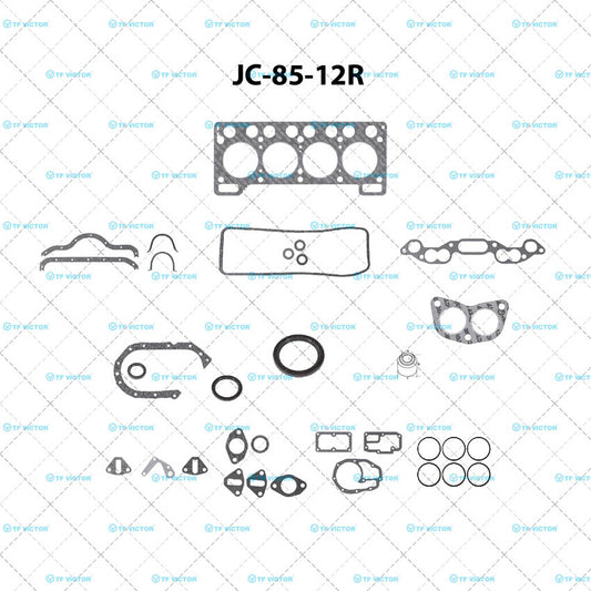 JC-85-12R Juego Completo de Juntas de  Motor para Renault R12 1980 TF VICTOR