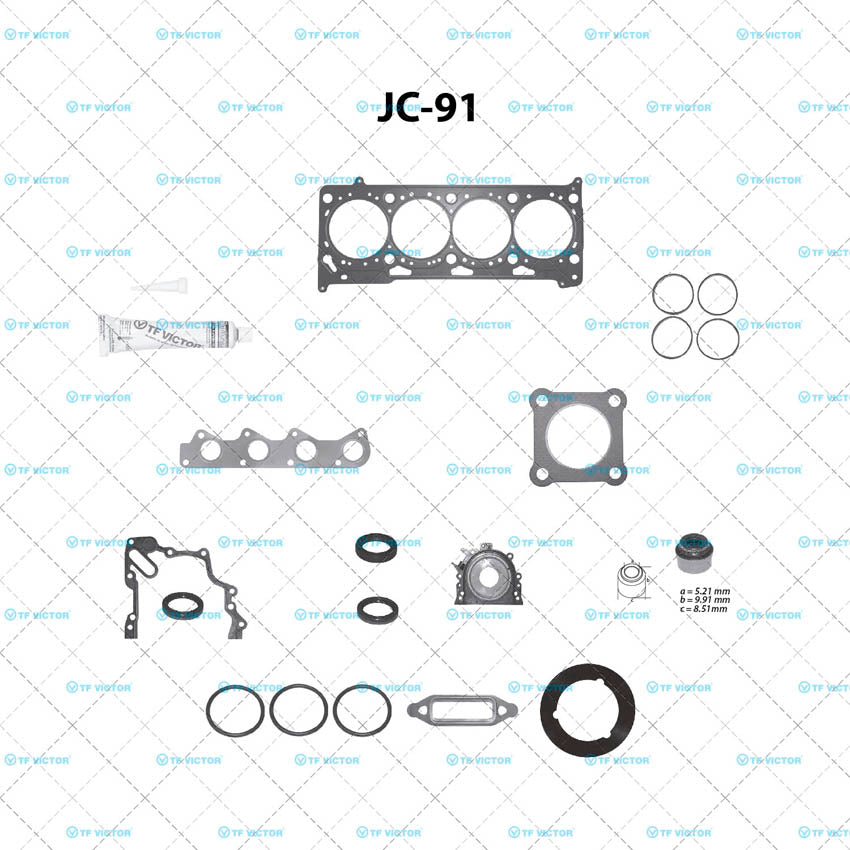 JC-91 Juego Completo de Juntas de  Motor para Volkswagen Polo 2007 TF VICTOR
