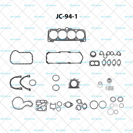 JC-94-1 Juego Completo de Juntas de  Motor para Volkswagen Pointer Truck 2007 TF VICTOR