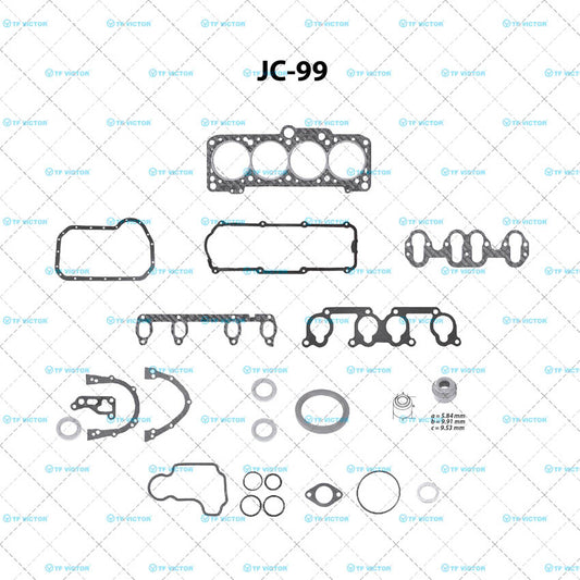 JC-99 Juego Completo de Juntas de  Motor para Volkswagen Golf 1996 TF VICTOR