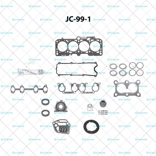 JC-99-1 Juego Completo de Juntas de  Motor para Seat Ibiza 2005 TF VICTOR