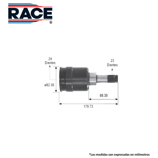 RC-5401 Junta Lado Caja Transmisión Manual/Automática  Lado Derecho 5 Vel   para Mercury Topaz 1992 RACE