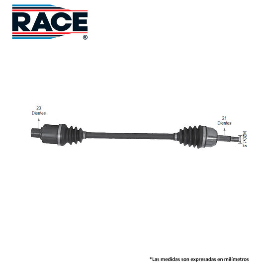 RF-8022 Flecha Homocinética Transmisión Manual/Automática  Lado Derecho s/ABS para Nissan Platina 2008 RACE