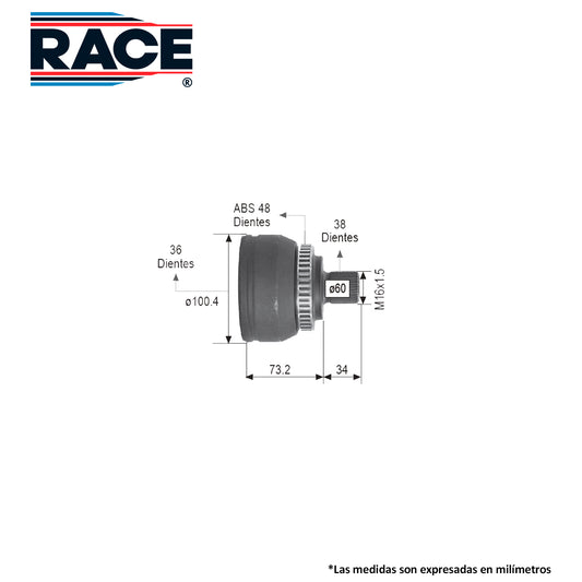 RR-9282 Junta Lado Rueda Transmisión Automática  Lado Derecho/Izquierdo Turbo para Seat Alhambra 2005 RACE
