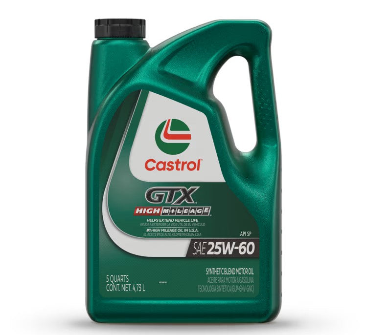 25W-60 Aceite GTX High Mileage 4.73 L CASTROL